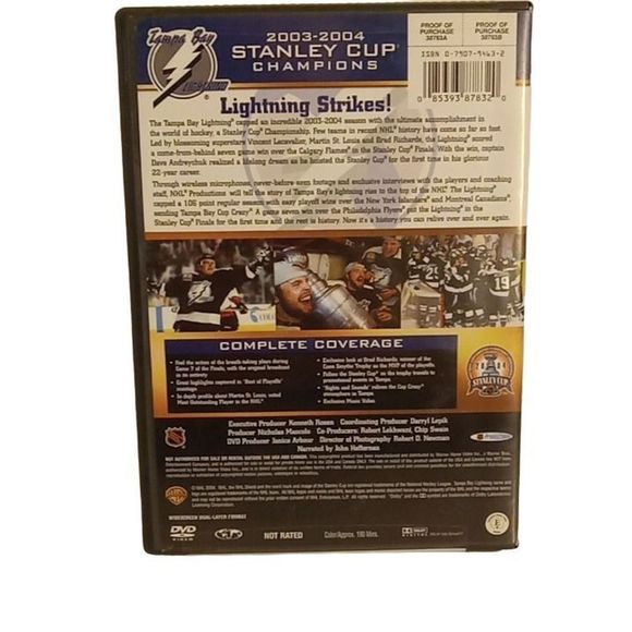 Tampa Bay Lightning Stanley Cup 2003 2004 Champions DVD - Picture 2 of 5